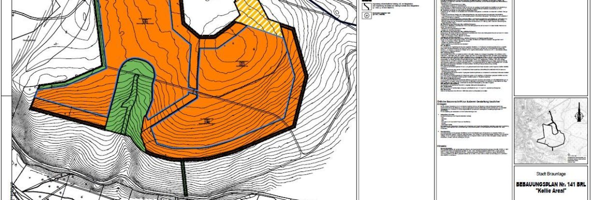 Ausschnitt Bebauungsplan Braunlage Ausschnitt aus Bebauungsplan Braunlage mit dem Gebiet der Kollie