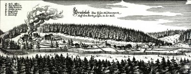 Merian-Stich von 1654 von Braunlage